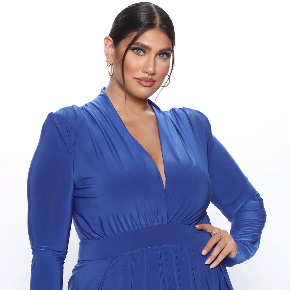 Spree Fashion Nova Royal Blue Dress Size 3x